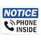 Signmission OSHA Notice, 5" Height, Phone Inside Sign With Symbol, 7" X 5", Landscape OS-NS-D-57-L-17264 - alternate 1